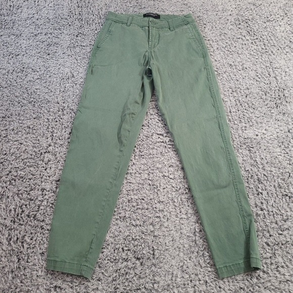 Liverpool Pants Womens 2 Green Stretch Modern Skinny Ankle Preppy Classiccore - Picture 3 of 11